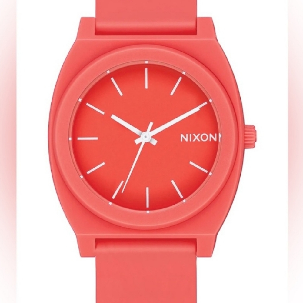 Like New Nixon Time Teller P Watch in Matte Coral--sold out online!